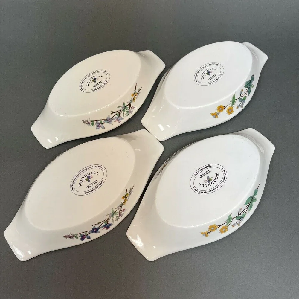 Woodhill Citation Au Gratin Augratin Bakeware Floral‎ 8 1/2